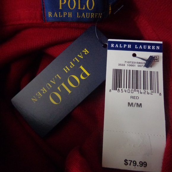 Polo Ralph Lauren French Rib Half Zip. New. Sz: M - Picture 6 of 6